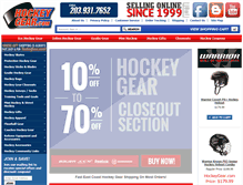 Tablet Screenshot of hockeygear.com